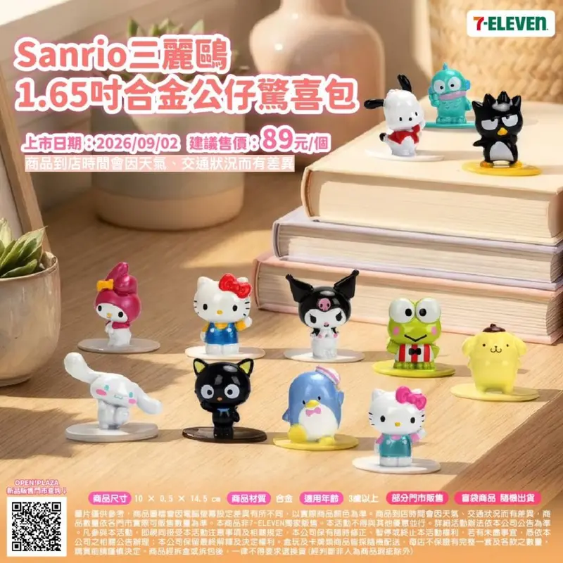 (專)Sanrio1.65吋合金公仔驚喜包